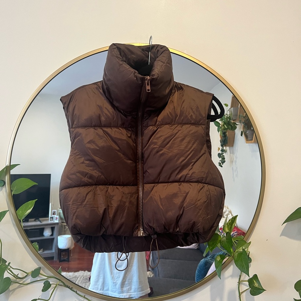 Brown Puffer Vest